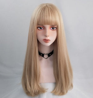 Fashion golden bangs natural wig WS2374