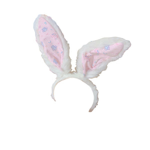 Rabbit ear plush hair band  KF90050