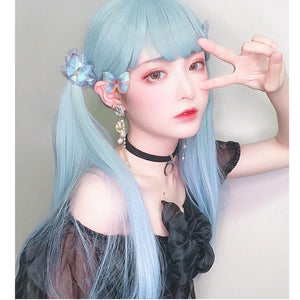 lolita straight hair gradient wig WS2107