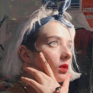 Fashion Short Hair Silver White Lolita Wig WS1174