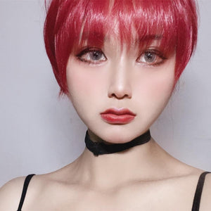 Male red short hair cool handsome wig WS2150