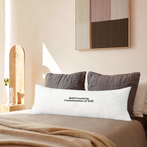 Long, double-sided pillowcase design