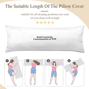 Long, double-sided pillowcase design