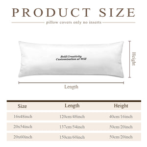 Long, double-sided pillowcase design