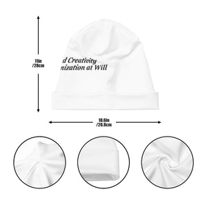 Adult full-width printed beanie (lightweight style)