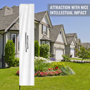 Outdoor advertising flag - 2.3 x 7.2 ft