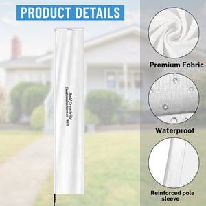 Outdoor advertising flag - 2.3 x 7.2 ft