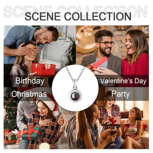 Titanium Steel Projection Necklace - Cylindrical