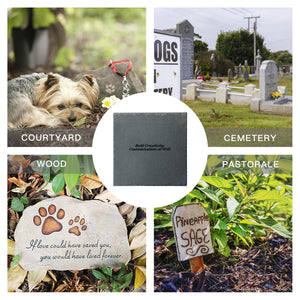 Square pet tombstone (rock slab painting)