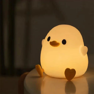 Baby Chick Silicone Nightlight – USB Rechargeable LED Chick Lamp