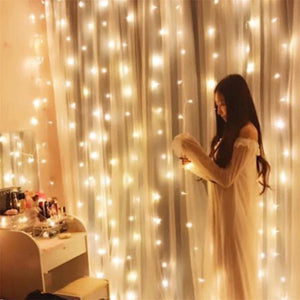 USB Powered Curtain String Lights – Waterproof LED Fairy Light Curtain for Outdoor & Indoor Decor