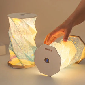 Origami Folding Paper Lamp – LED Decorative Ambient Table & Desk Light