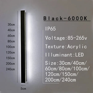 Sleek Waterproof White LED Wall Light – Modern Outdoor & Indoor LED Lighting