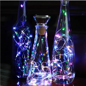 Solar Powered Wine Bottle Lights – Solar Cork LED Fairy Lights for Outdoor & Garden Décor