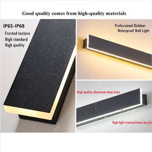 Sleek Waterproof White LED Wall Light – Modern Outdoor & Indoor LED Lighting