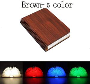 LuminFold Book Night Light – Foldable USB‑C Rechargeable LED Ambient Lamp