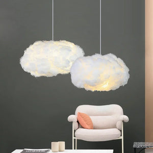 Nordic Cloud Pendant Lamp – Floating Atmosphere Light for Ceiling