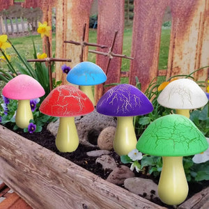 SolarGlow Outdoor Mushroom Lamp Set – Solar Powered Waterproof LED Garden Lights