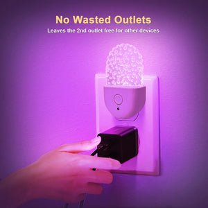 Color-Changing Plug-In Nightlight – LED Mood Light with Gradient Color Modes