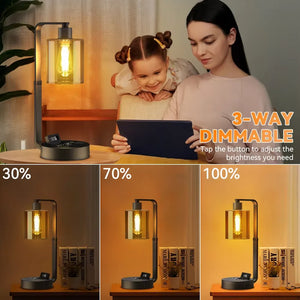 Modern Bedside Lamp with Bluetooth Speaker – LED Ambient Light & Wireless Music