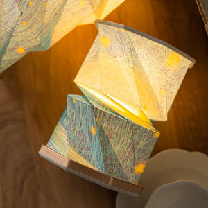 Origami Folding Paper Lamp – LED Decorative Ambient Table & Desk Light