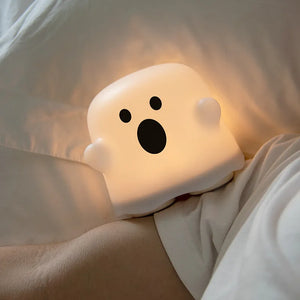Spooky Glow Ghost Silicone LED Night Light – Indoor LED Night Lamp