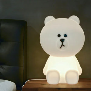 Huggable Bear Nightlight-Soft Glow for Cozy Evenings