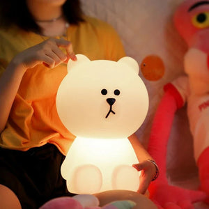 Huggable Bear Nightlight-Soft Glow for Cozy Evenings