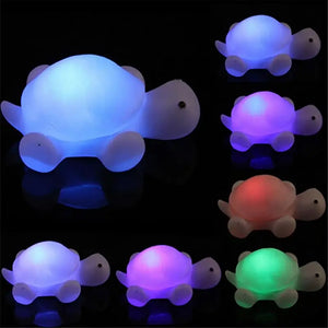 TurtleGlow Silicone Night Light – USB Rechargeable LED Ambient Lamp
