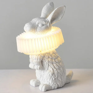 NOCTURNE HARE – Elizabethan Collar Rabbit Lamp