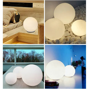 Lumina Orb Frosted Glass Globe Night Lamp – Elegant LED Ambient Table Light