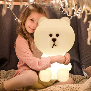 Huggable Bear Nightlight-Soft Glow for Cozy Evenings