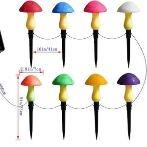 SolarGlow Outdoor Mushroom Lamp Set – Solar Powered Waterproof LED Garden Lights