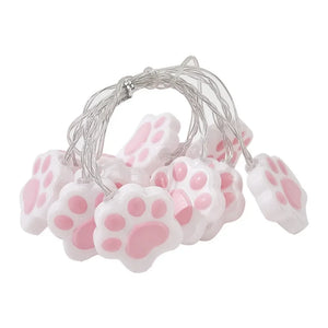 Cat Paw LED String Lights – Cute Decorative LED Fairy Lights for Home & Party