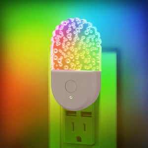 Color-Changing Plug-In Nightlight – LED Mood Light with Gradient Color Modes