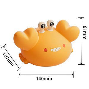Money Crab Silicone Nightlight – USB Rechargeable LED Ambient Lamp