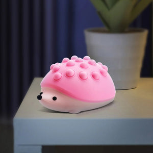 Bubble Hedgehog Silicone LED Night Light – Indoor LED Night Lamp