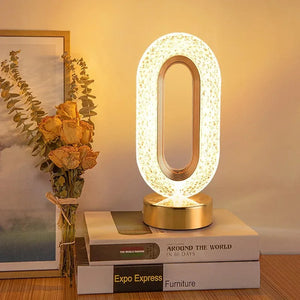 Rechargeable Crystal Nightlight – LED Ambient Light with Touch Dimming