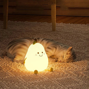 Pear Silicone LED Nightlight – Indoor LED Night Lamp