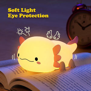 Axolotl Silicone LED Nightlight – Indoor LED Night Lamp