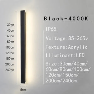 Sleek Waterproof White LED Wall Light – Modern Outdoor & Indoor LED Lighting