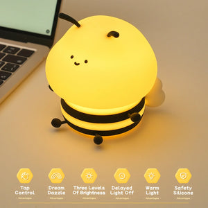 Bumblebee Silicone LED Nightlight – Indoor LED Night Lamp