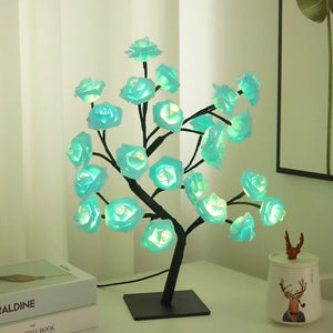 Blossoming Rose Tree Lamp – LED Floral Ambient Light for Home & Events
