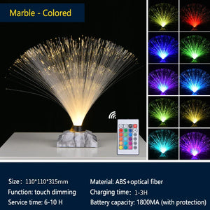 RGB Fiber Optic LED Lamp – Color‑Changing Ambient Fiber Optic Decorative Lighting