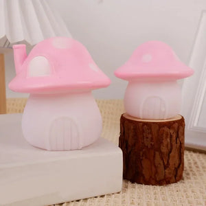 Mushroom Cottage Night Light – Whimsical LED Ambient Table Lamp