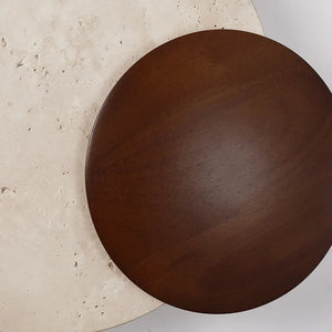 Soluna Travertine Wall Light – Sculptural Natural Stone LED Wall Sconce