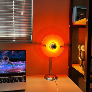 Sunset Disc Projection Lamp – LED Ambient Sunset Effect Light & Decorative Projection Lamp
