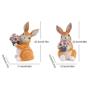 Solar Powered Garden Rabbit Light – Decorative Outdoor LED Solar Bunny Lamp