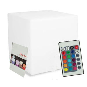 RGB Glow Cube Nightlight – Rechargeable Color-Changing LED Ambient Lamp