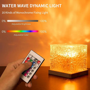 Ocean Wave Projection Lamp – USB LED Ambient Wave Night Light
